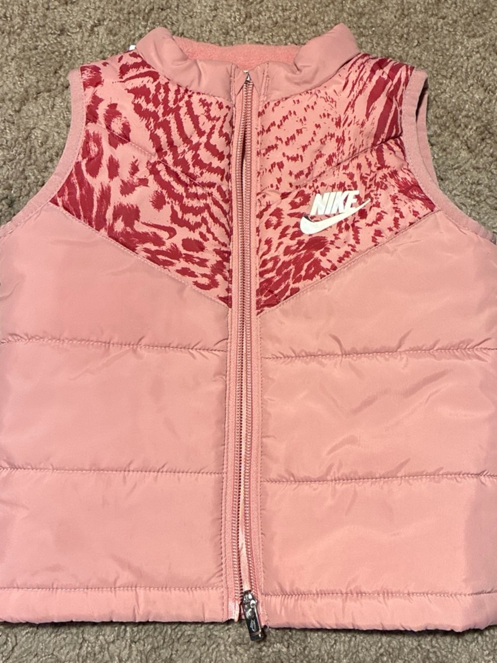 Nike Girls' Pink Puffer Vest